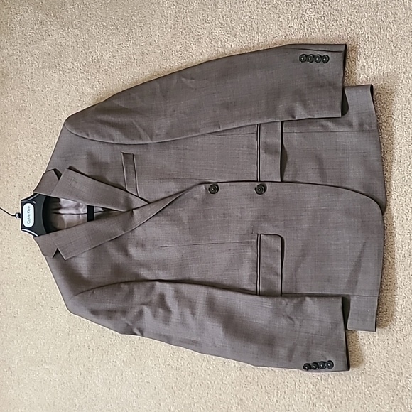 Calvin Klein Suit Set (Pants: 33Wx32L Jacket: 38R) - Tan Brown - Picture 2 of 6
